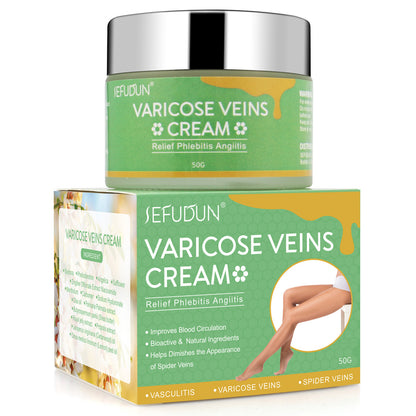 Crema para venas Varices// Vein Cream Red Blood Streaks Repair Earthworm Leg Bruises Bulge Relief Pain Safflower Skin care lotion Varicose Cream