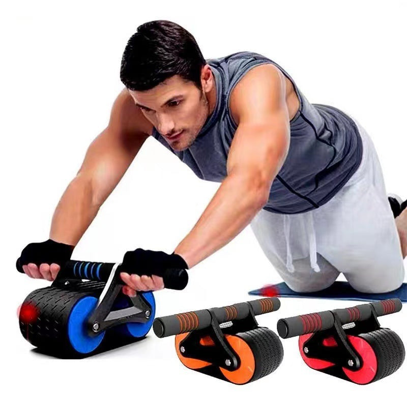 Wheel Abdominal Exerciser Women Men Automatic Rebound Ab Wheel Roller Waist Trainer Gym Sports Home Exercise Devices