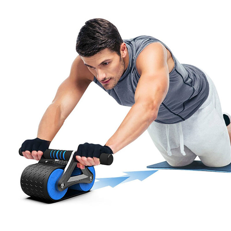 Wheel Abdominal Exerciser Women Men Automatic Rebound Ab Wheel Roller Waist Trainer Gym Sports Home Exercise Devices