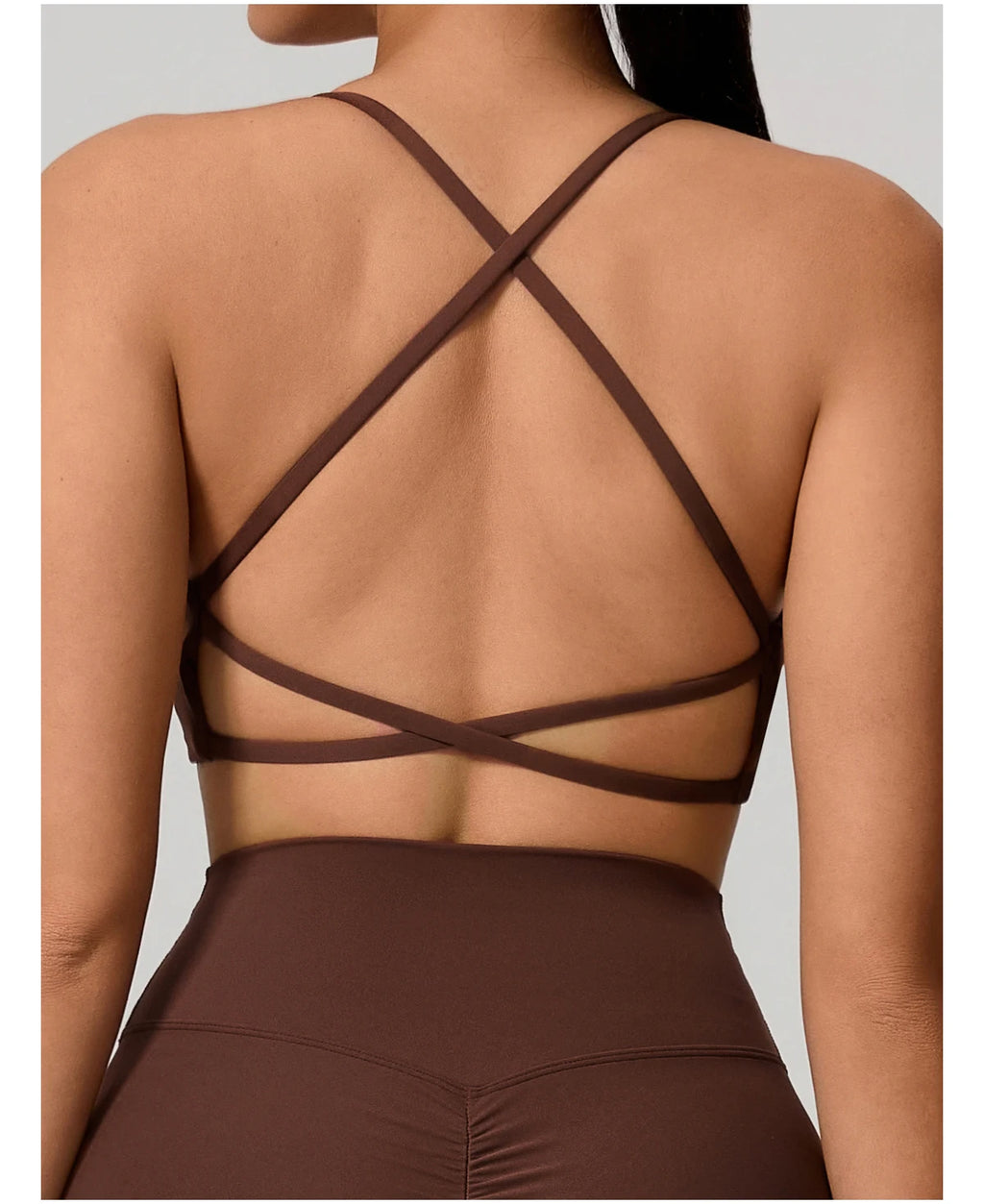 Cross Back Push Up Yoga Bra