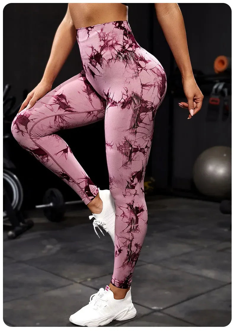Tie Dye High Waist Yoga Leggings