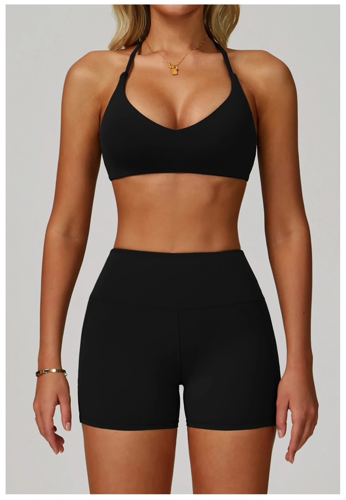 Cross Backless Crop Sports Bra