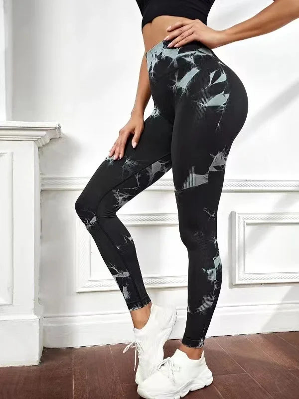 Tie Dye High Waist Yoga Leggings
