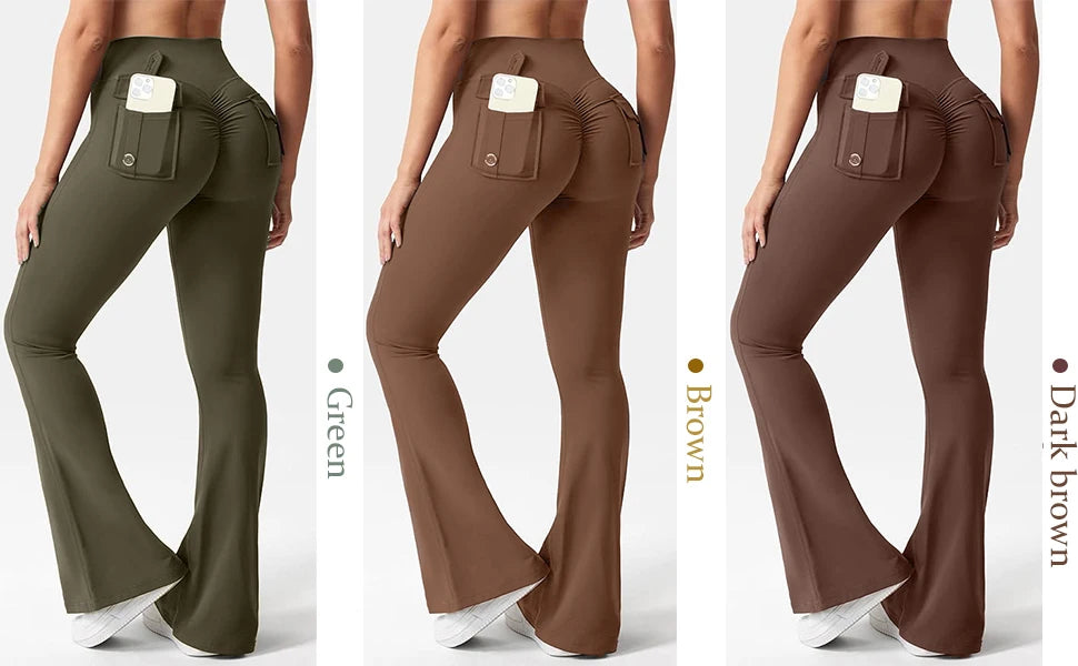 High Waist Wide Leg Yoga Flare