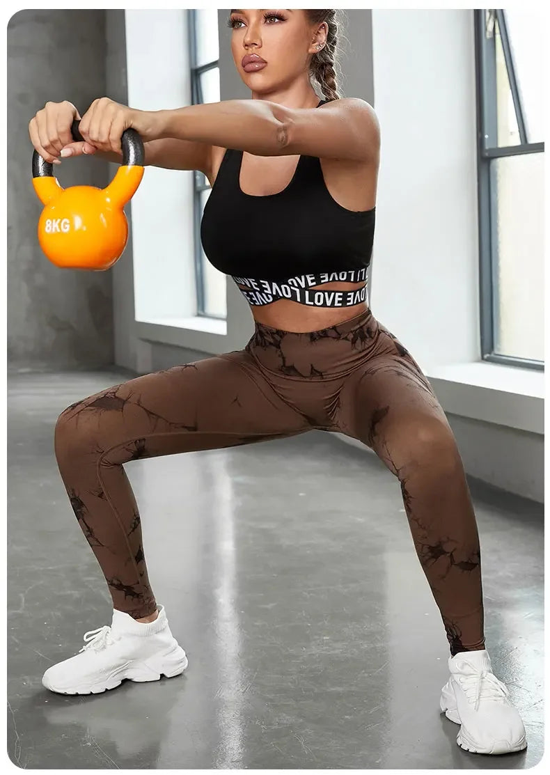 Tie Dye High Waist Yoga Leggings