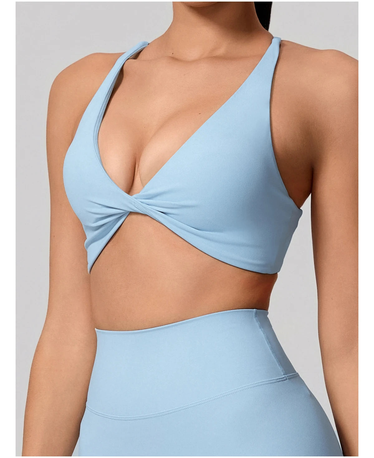 Cross Back Push Up Yoga Bra