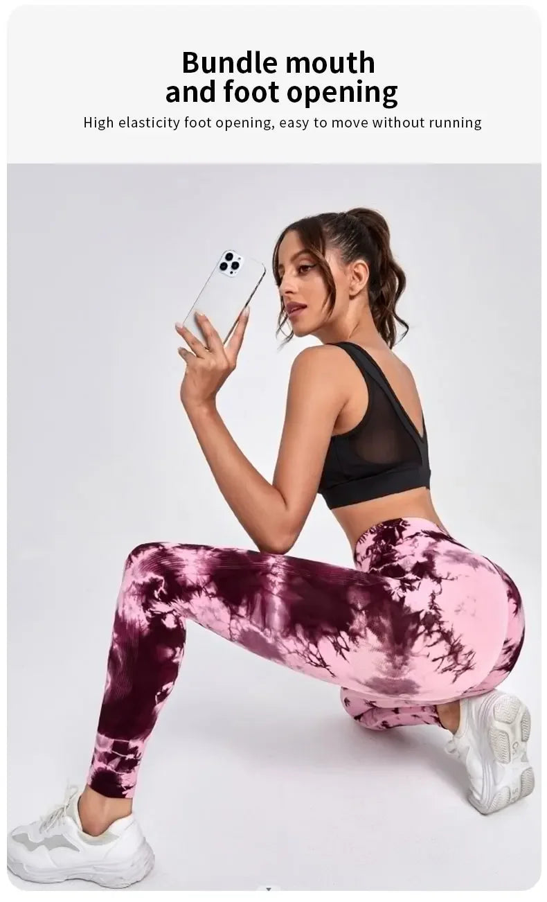 Tie Dye High Waist Yoga Leggings