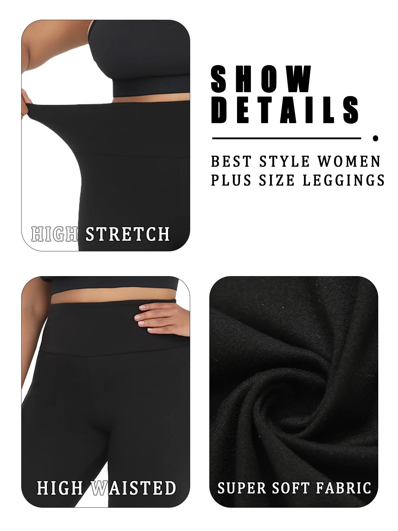 Plus Size Soft High Waist Leggings