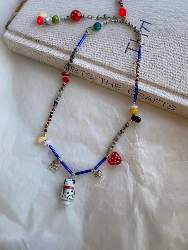 Boho Multilayer Bead Chain Necklace