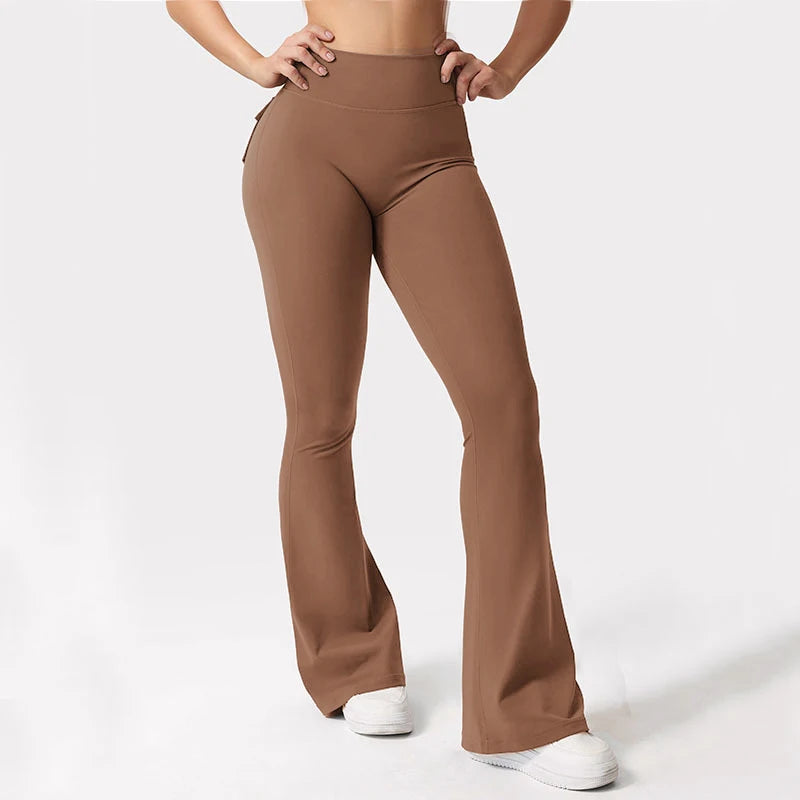 High Waist Wide Leg Yoga Flare