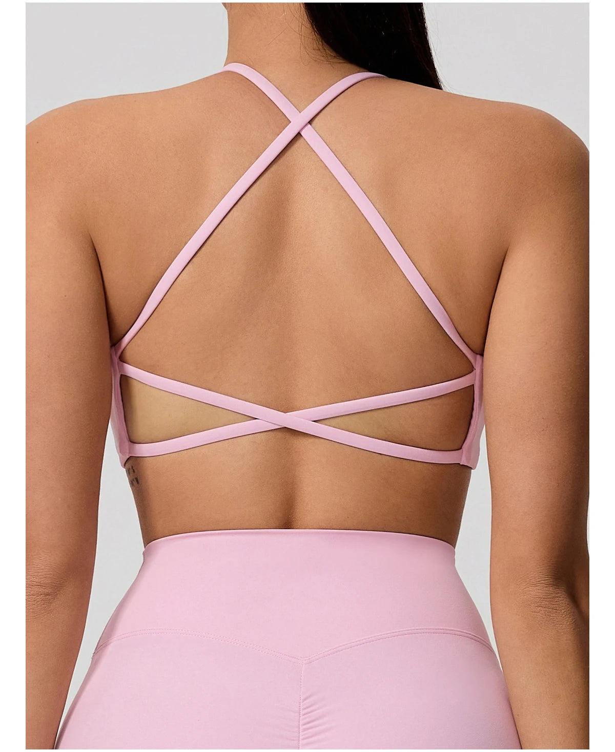 Cross Back Push Up Yoga Bra