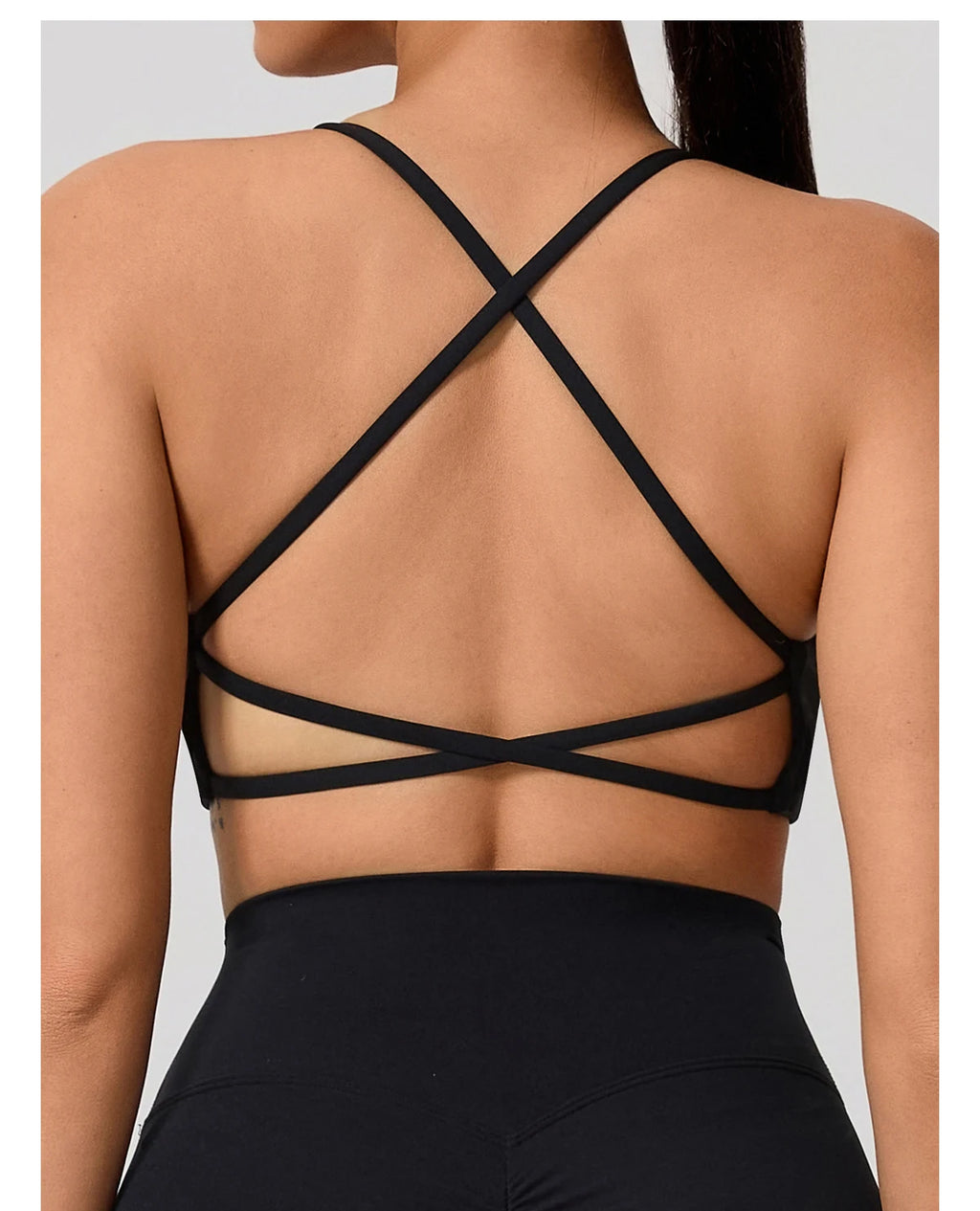 Cross Back Push Up Yoga Bra