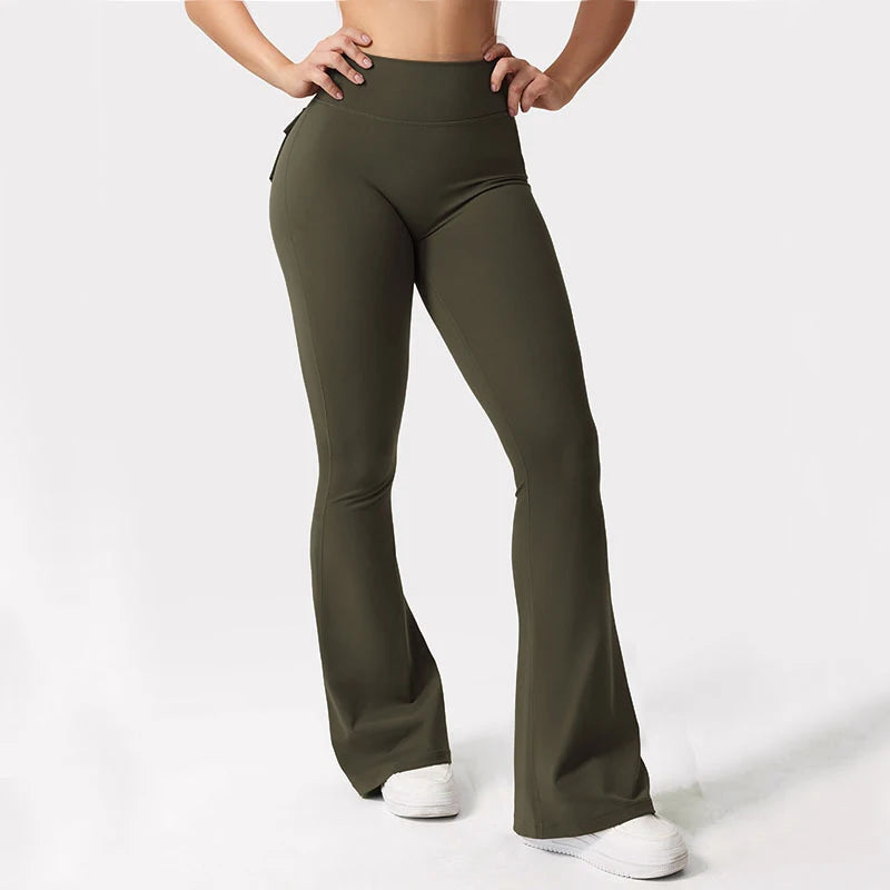 High Waist Wide Leg Yoga Flare