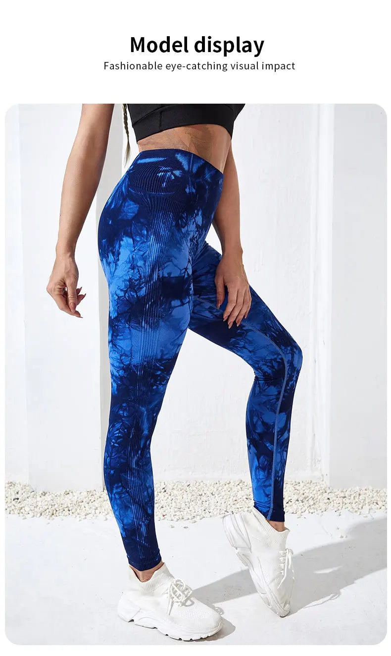 Tie Dye High Waist Yoga Leggings