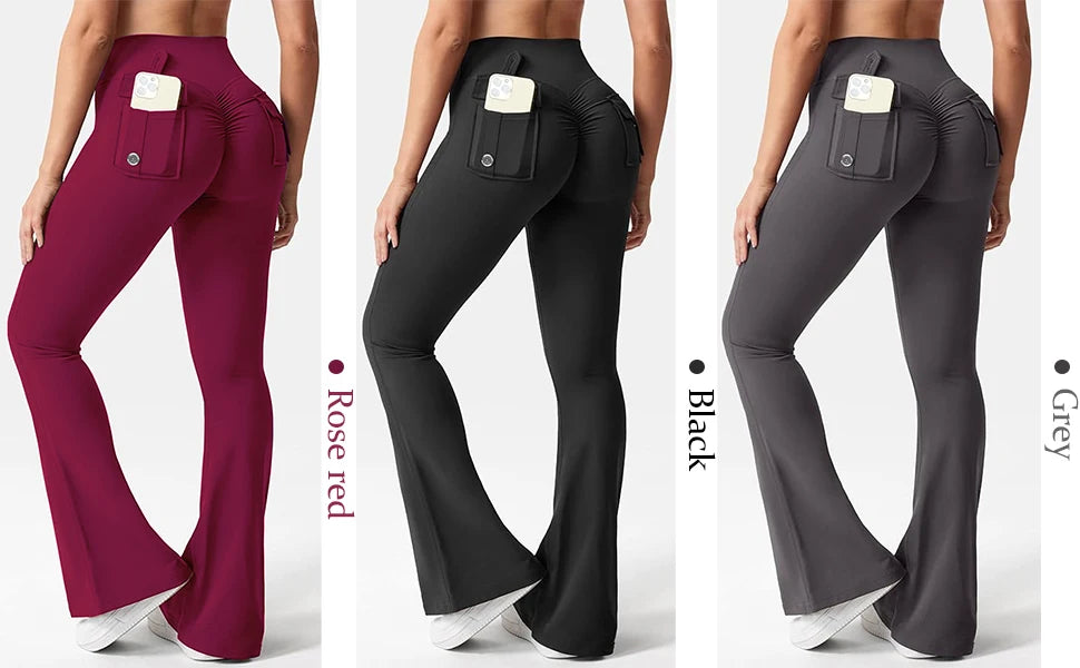 High Waist Wide Leg Yoga Flare
