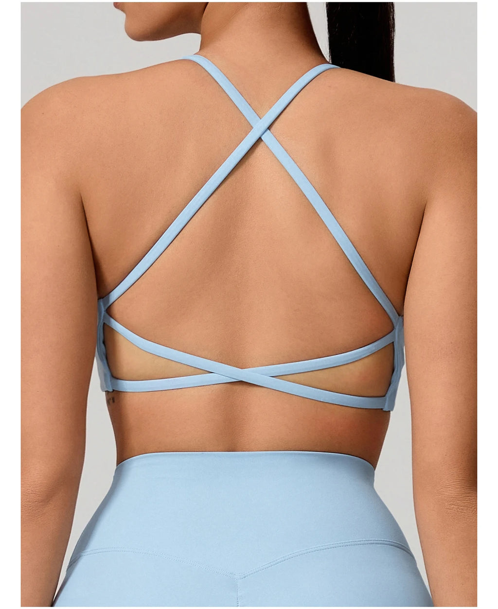Cross Back Push Up Yoga Bra