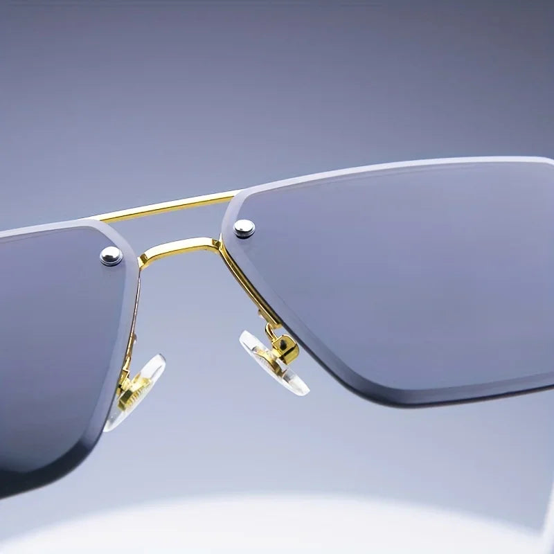 Rimless Rectangle Sunglasses – Women's