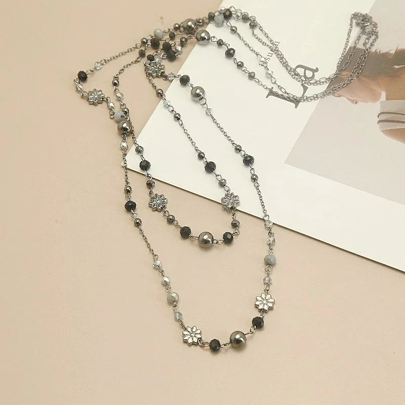 Boho Multilayer Bead Chain Necklace