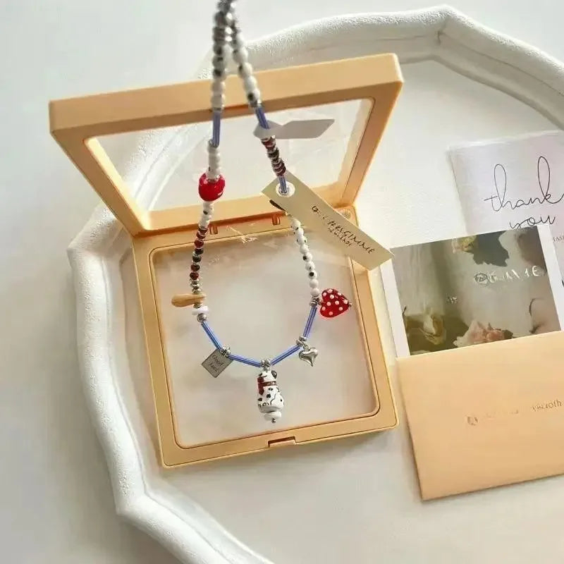 Boho Multilayer Bead Chain Necklace