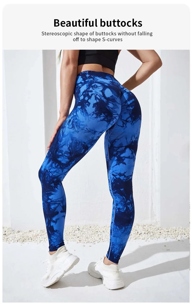 Tie Dye High Waist Yoga Leggings