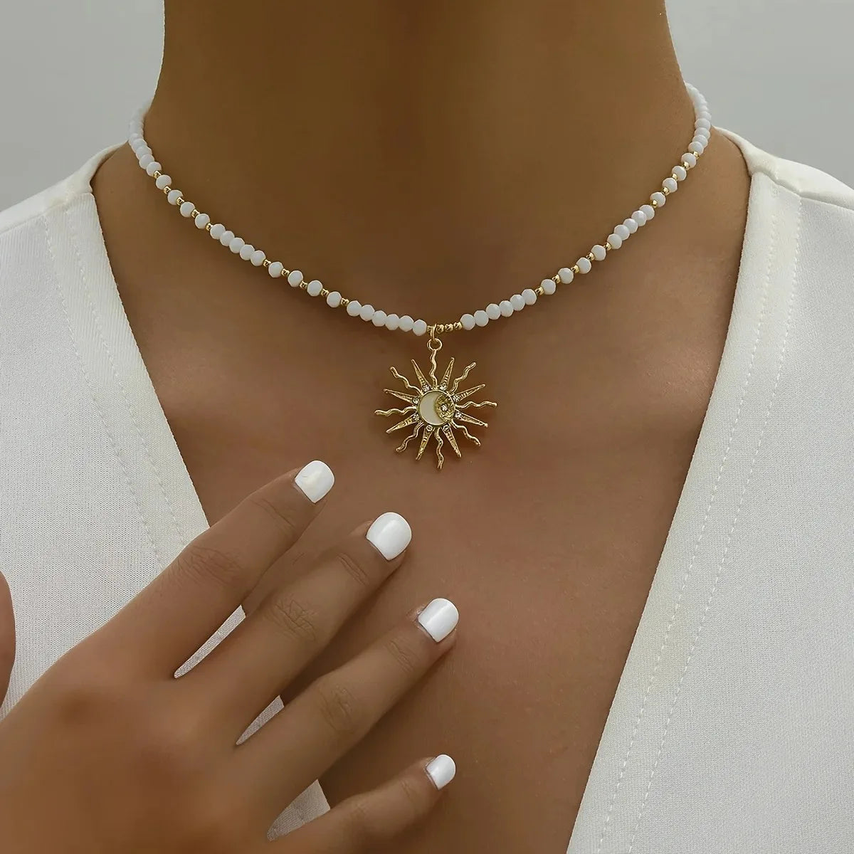 Boho Multilayer Bead Chain Necklace
