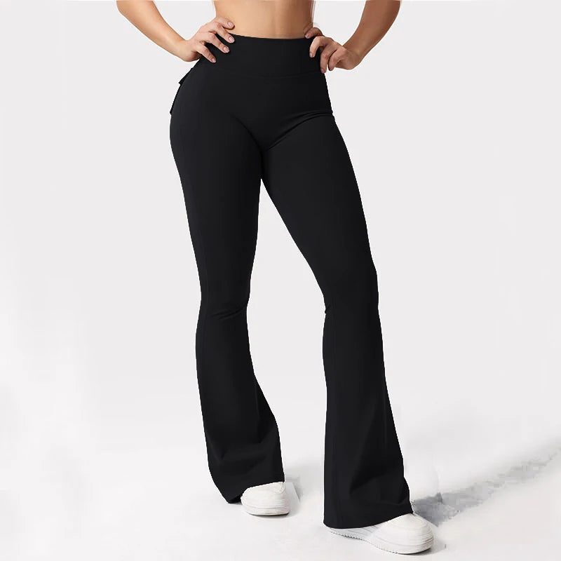 High Waist Wide Leg Yoga Flare