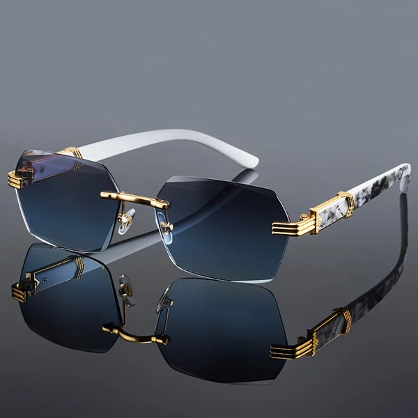 Rimless Rectangle Sunglasses – Women's