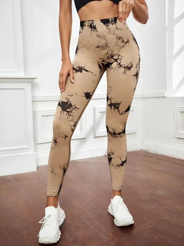 Tie Dye High Waist Yoga Leggings