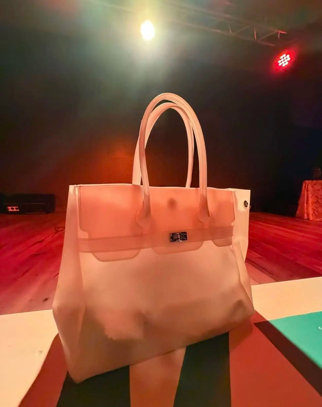 Clear PVC Jelly Tote Bag
