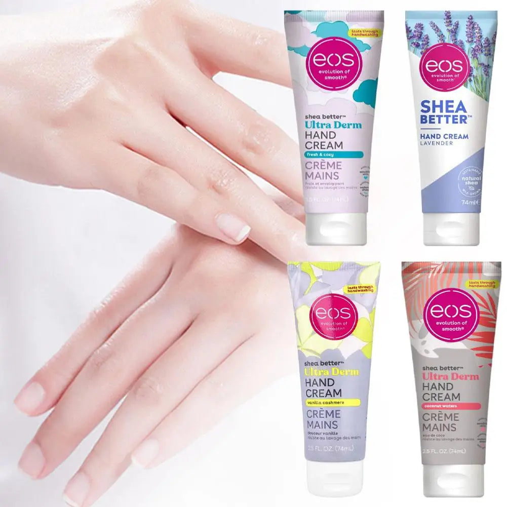 EOS Shea Better 74ml Hand Cream - Ultra Derm Moisturizing Shea Butter Enriched For Dry Cracked Sk...