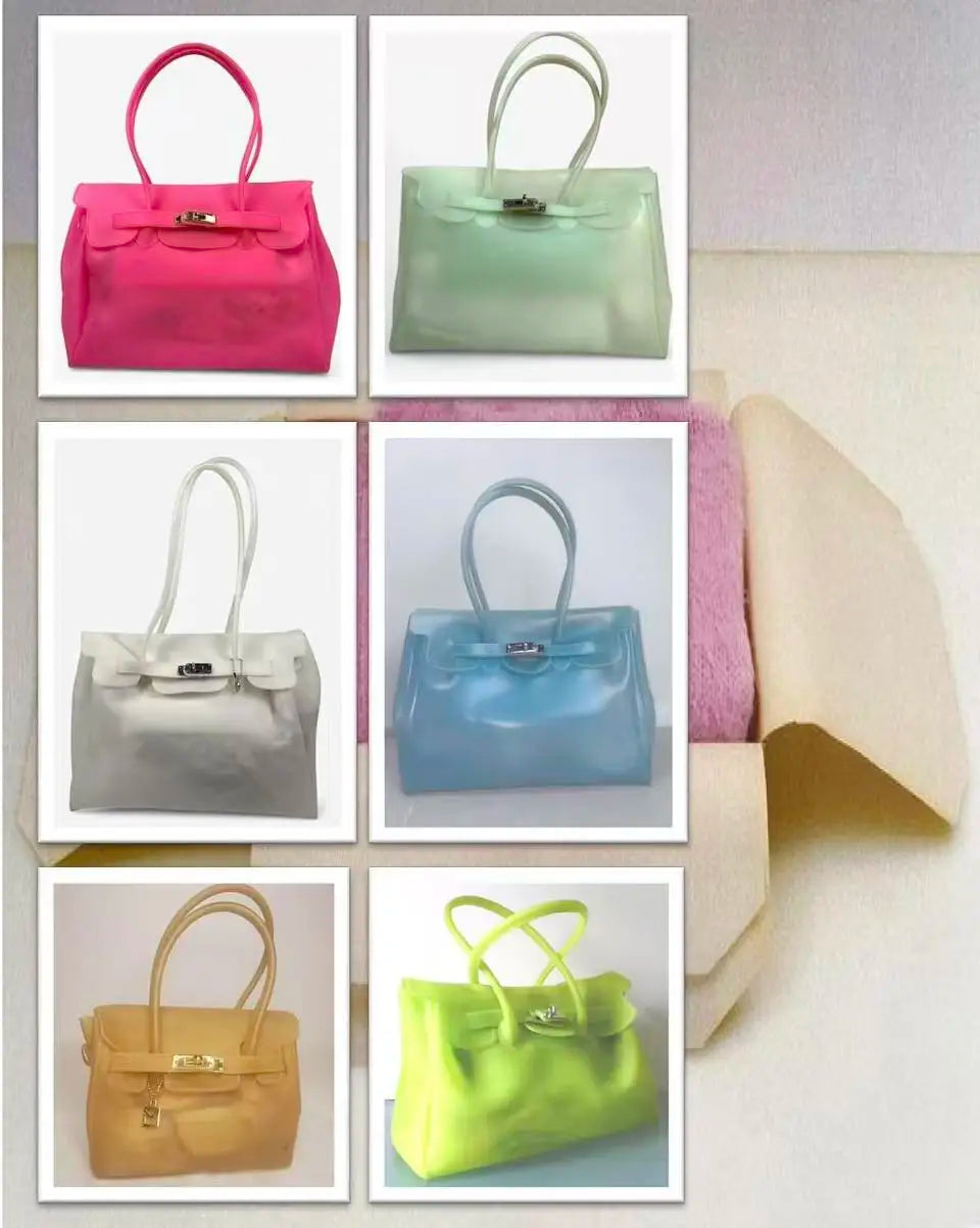 Clear PVC Jelly Tote Bag