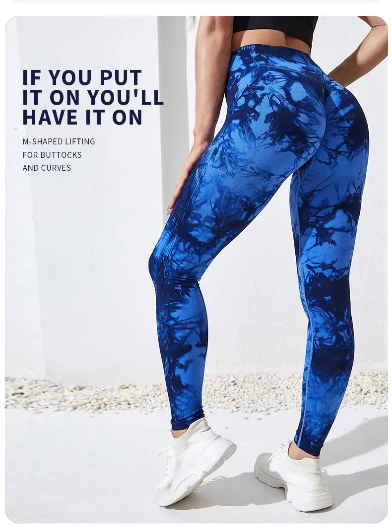Tie Dye High Waist Yoga Leggings