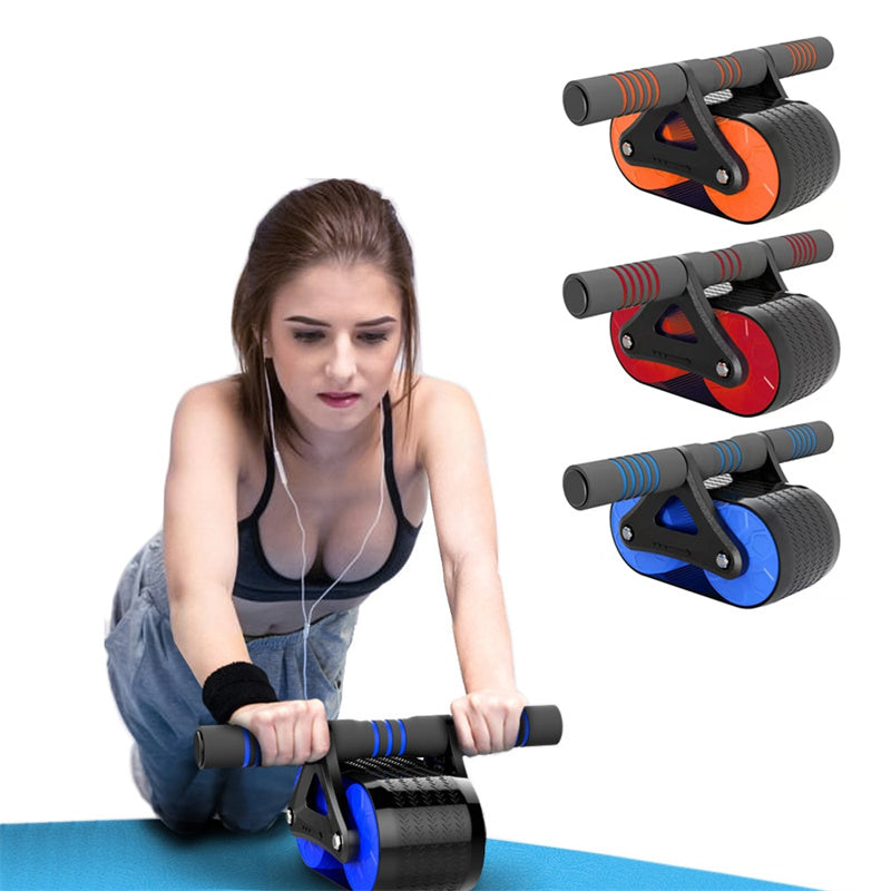 Wheel Abdominal Exerciser Women Men Automatic Rebound Ab Wheel Roller Waist Trainer Gym Sports Home Exercise Devices